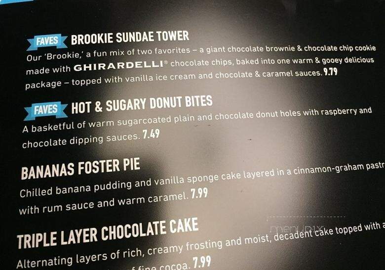Dave & Buster's - Honolulu, HI menu_pic