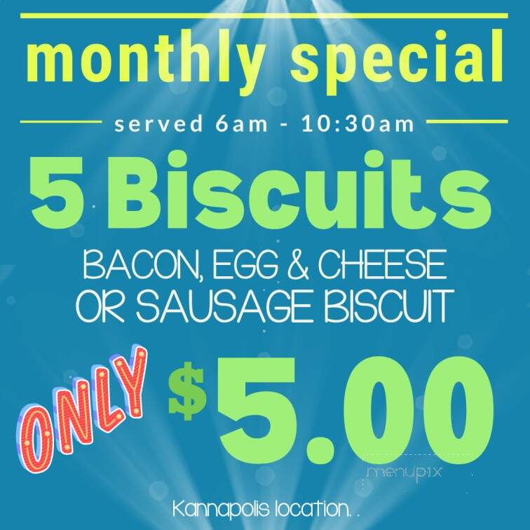Shortstop's Burgers and Shakes - Kannapolis, NC menu_pic