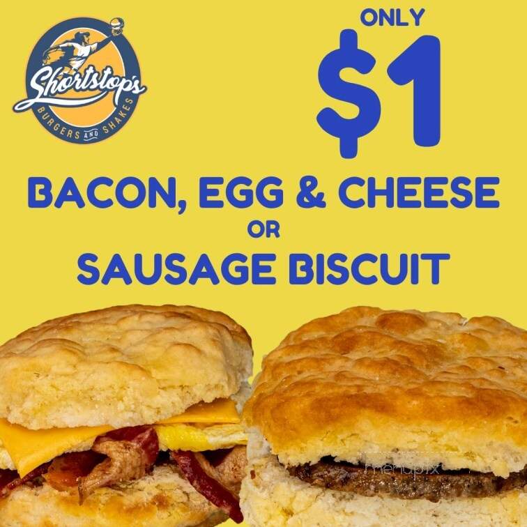 Shortstop's Burgers and Shakes - Kannapolis, NC menu_pic