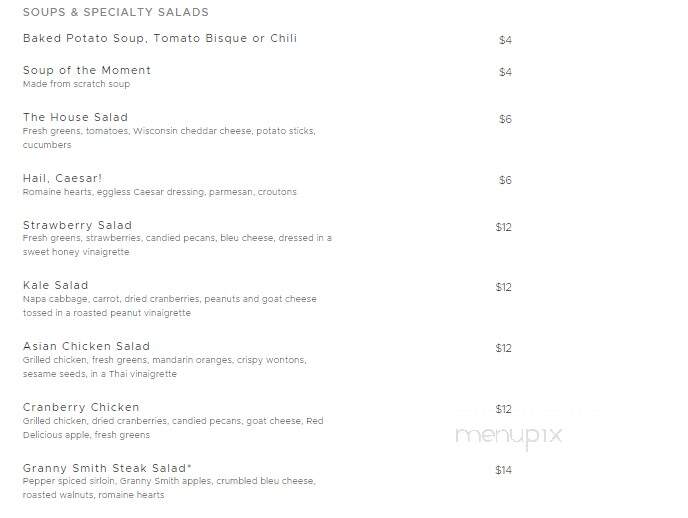 Aubrey's - Johnson City, TN menu_pic