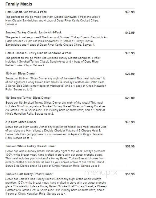 Honeybaked Ham - Round Rock, TX menu_pic
