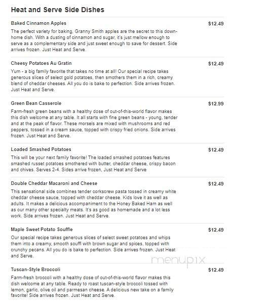Honeybaked Ham - Round Rock, TX menu_pic