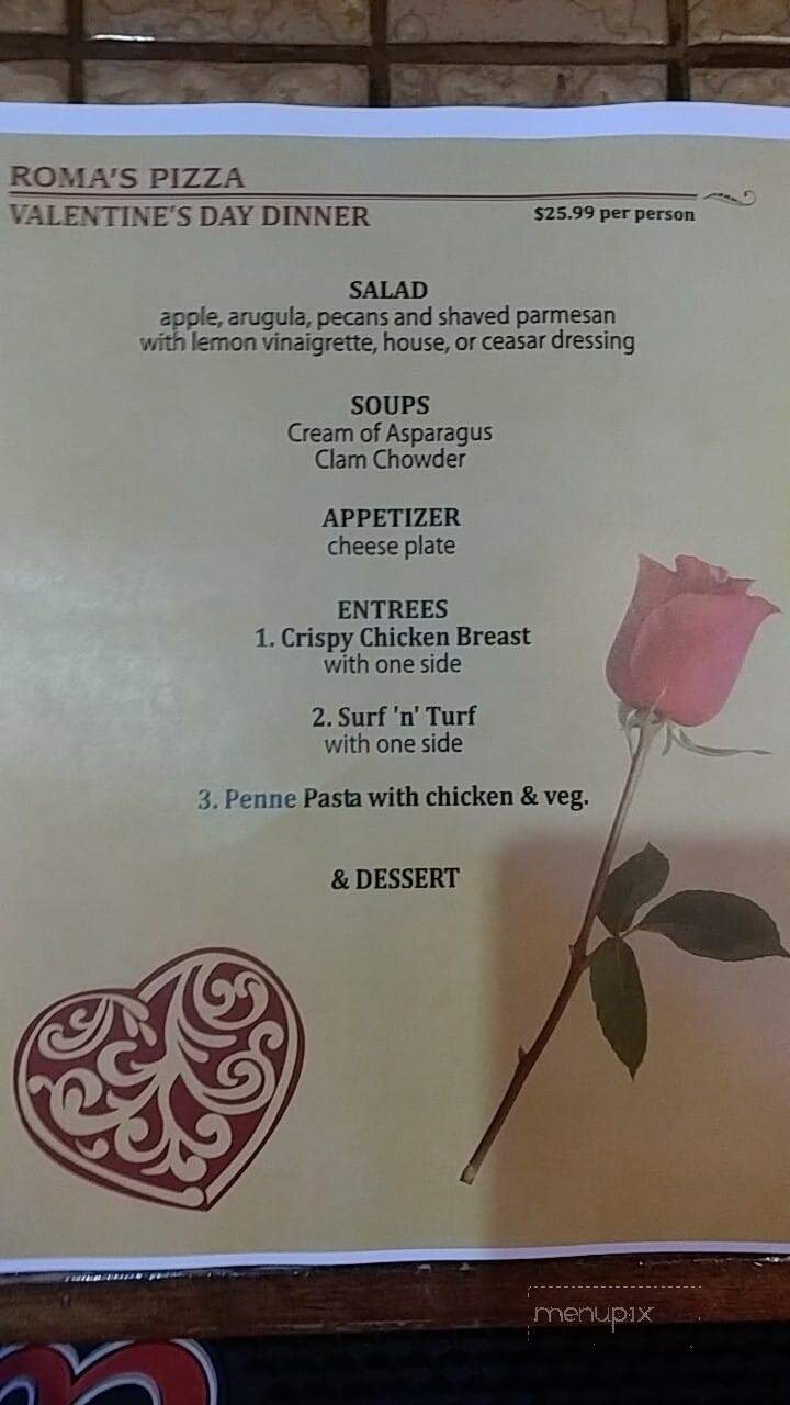 Roma Pizza - King George, VA menu_pic
