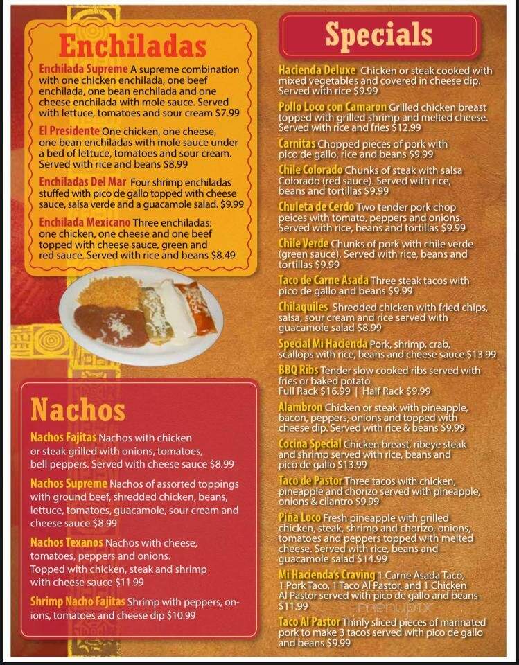 Mi Hacienda - Pikeville, KY menu_pic