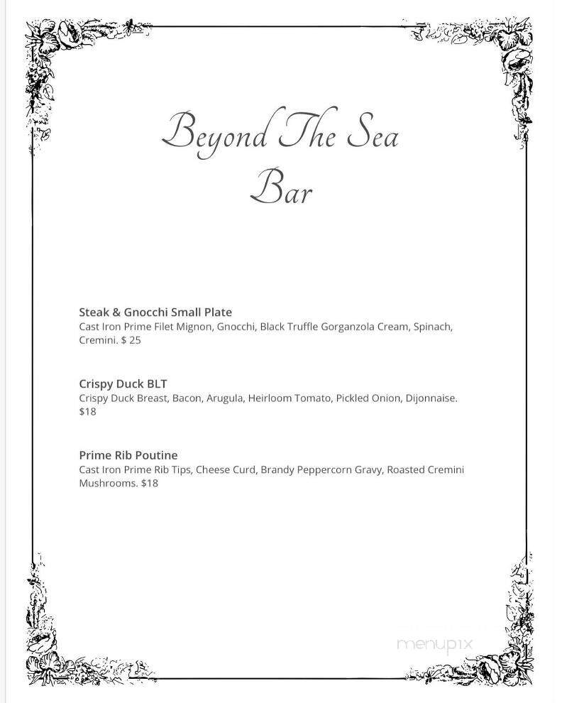 Beyond the Sea - Bolton Landing, NY menu_pic