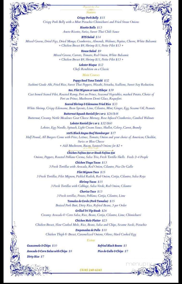 Beyond the Sea - Bolton Landing, NY menu_pic