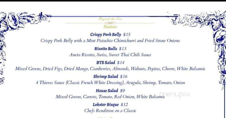 Beyond the Sea - Bolton Landing, NY menu_pic