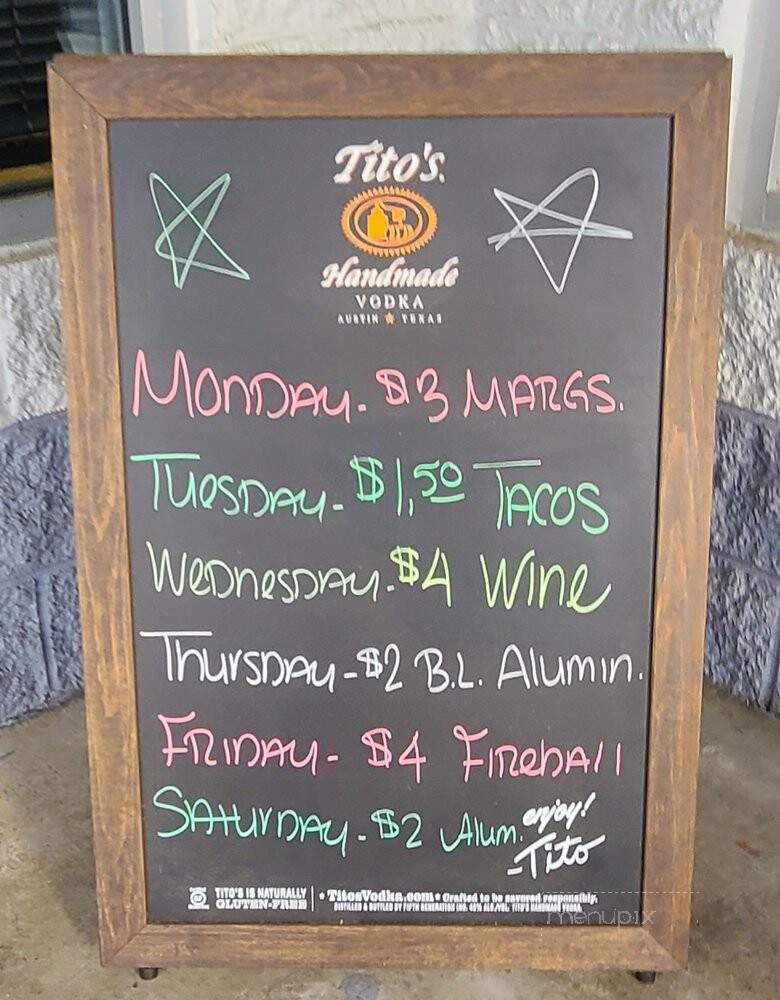 Typsy Tavern Bar & Grill - Anderson, SC menu_pic