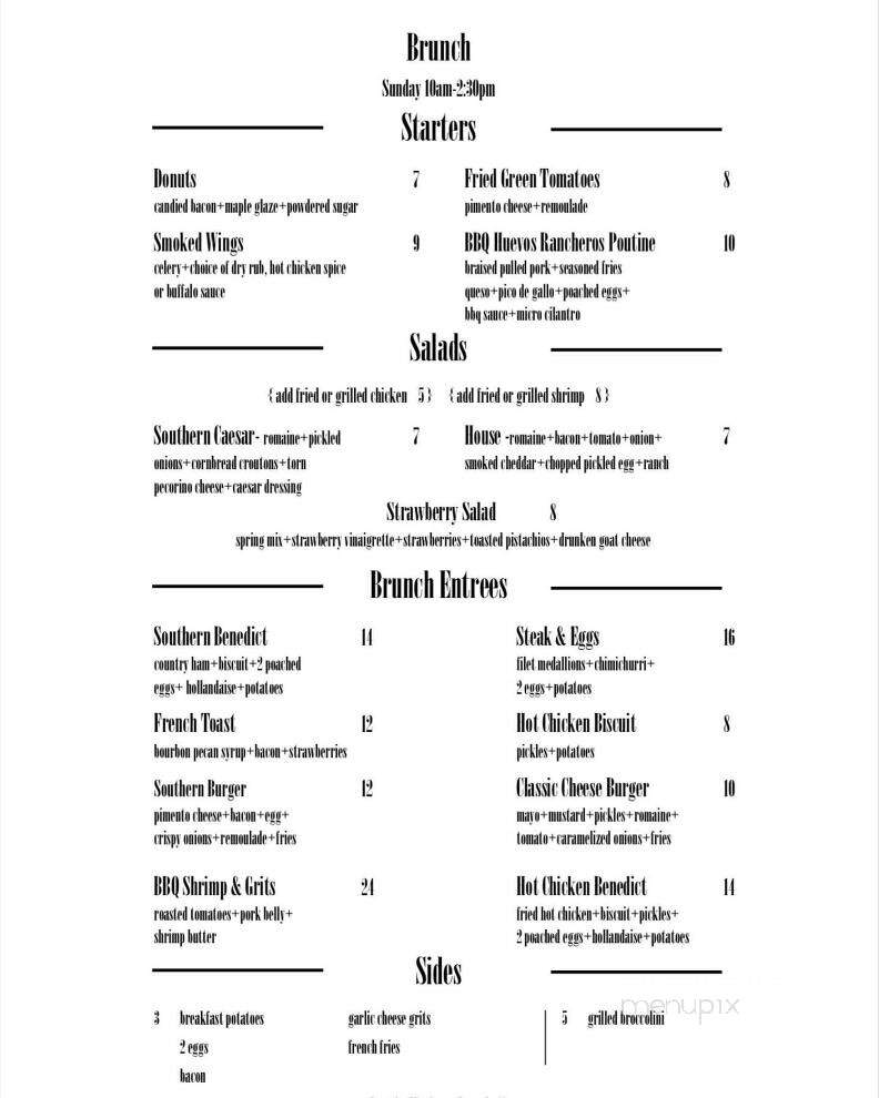 The Southern Table - Pulaski, TN menu_pic