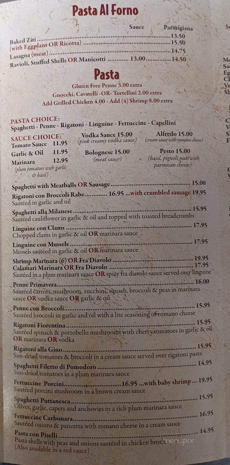Gino's Pizza - Williston Park, NY menu_pic