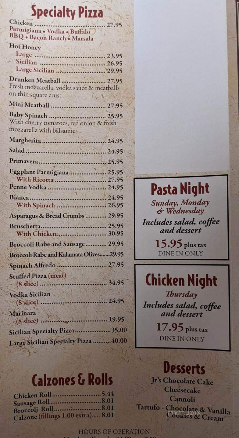 Gino's Pizza - Williston Park, NY menu_pic