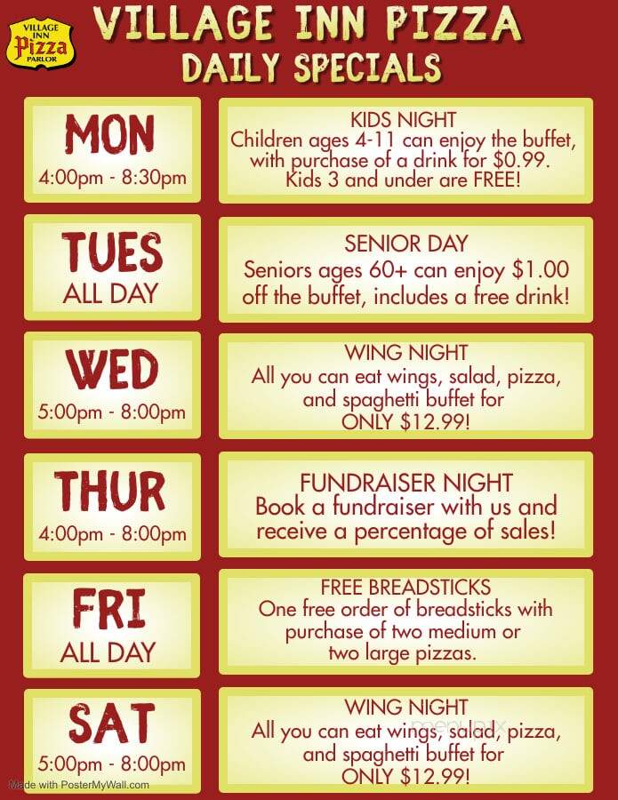 Village Inn - West Jefferson, NC menu_pic