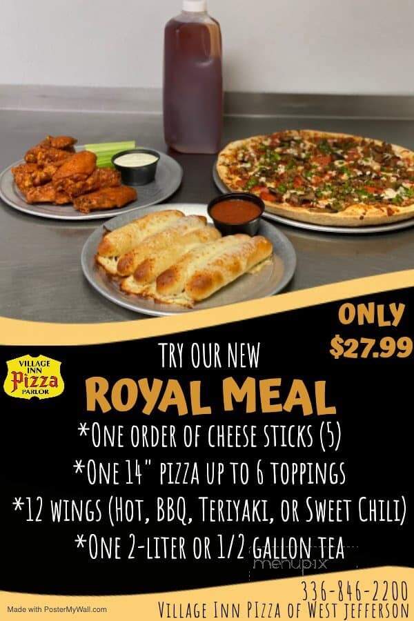 Village Inn - West Jefferson, NC menu_pic
