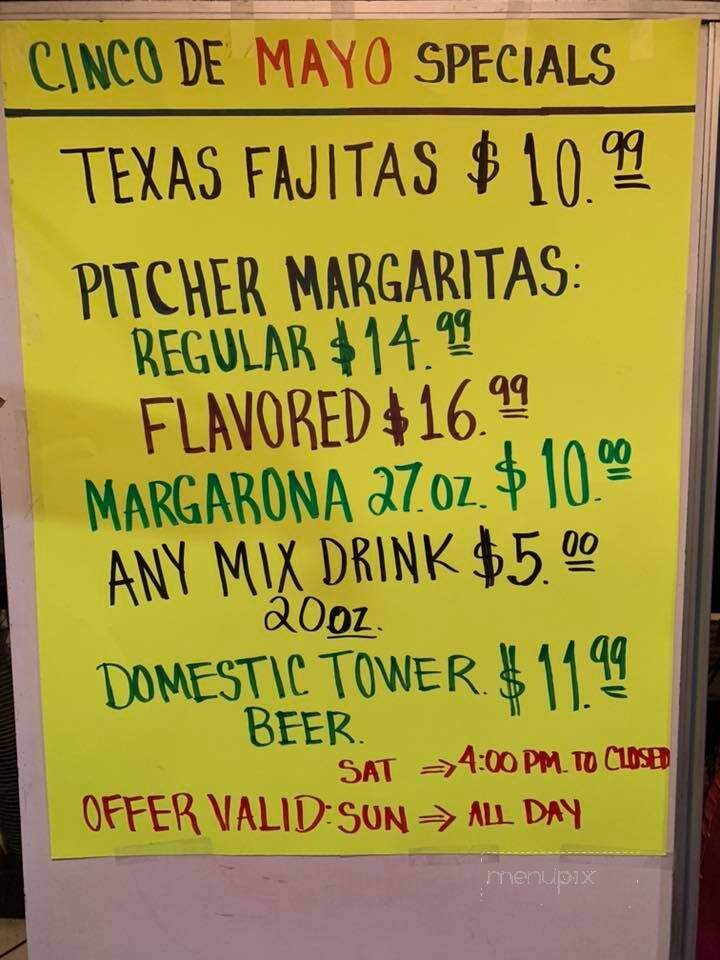 Monterrey Mexican Restaurant - Greeneville, TN menu_pic