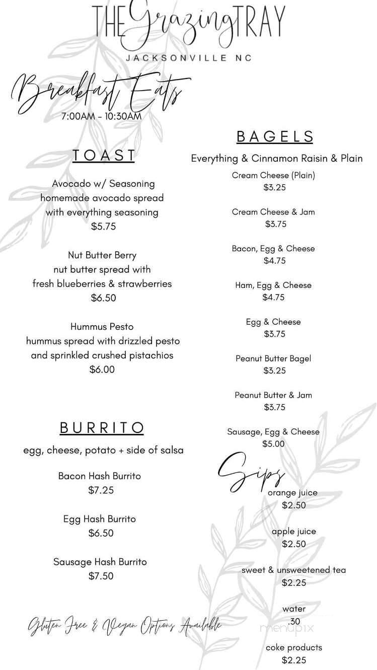 The Grazing Tray - Jacksonville, NC menu_pic
