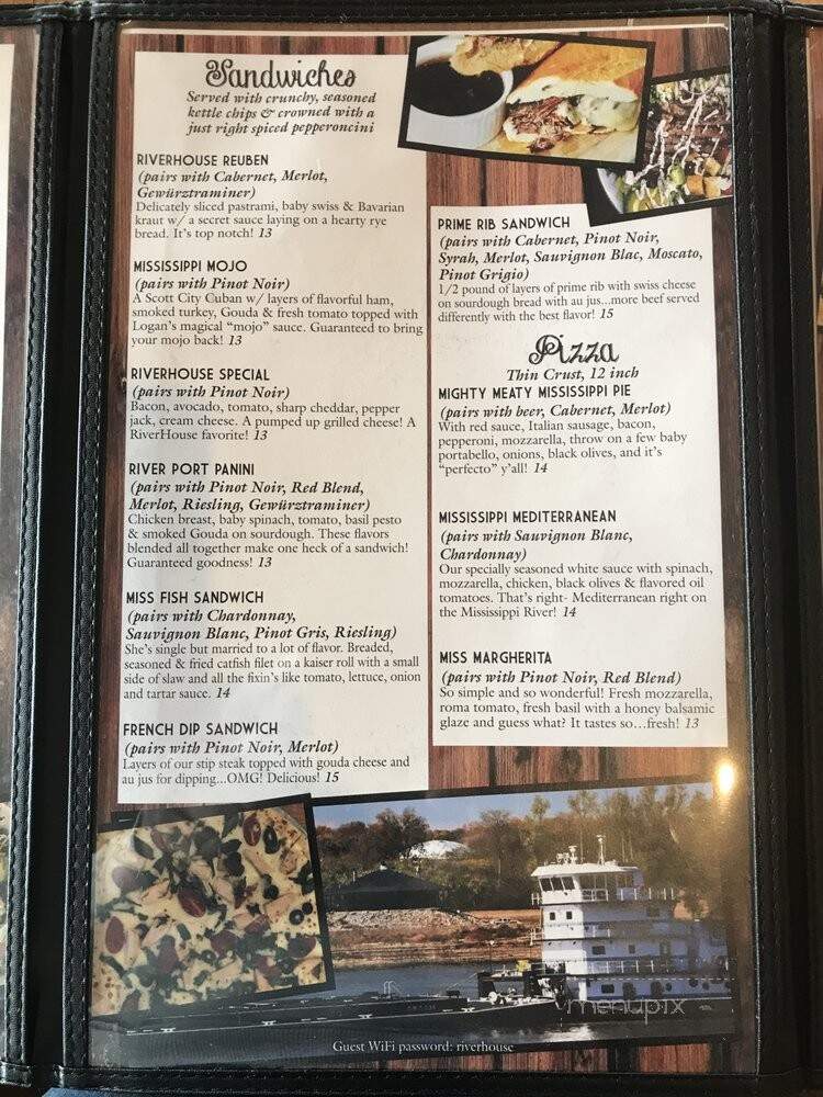 The RiverHouse - Scott City, MO menu_pic