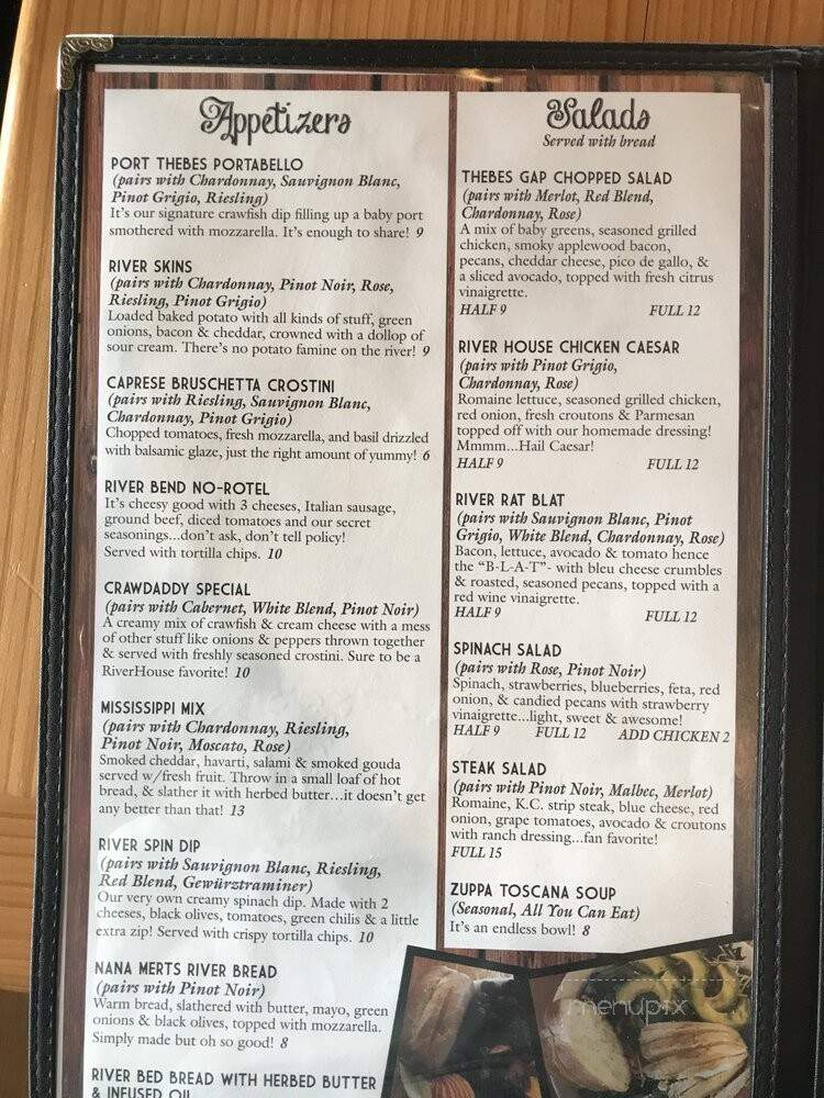 The RiverHouse - Scott City, MO menu_pic