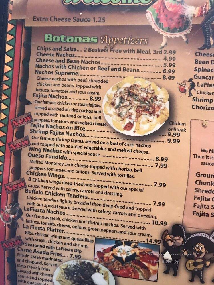 La Fiesta Mexican Restaurant - Lake City, TN menu_pic