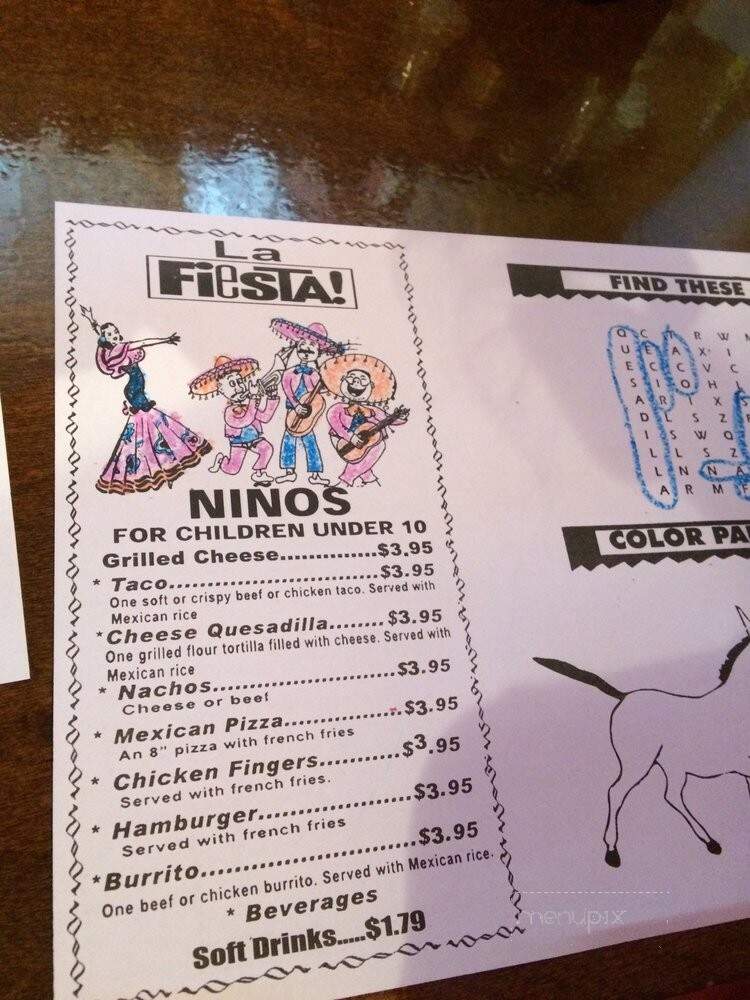 La Fiesta Mexican Restaurant - Lake City, TN menu_pic