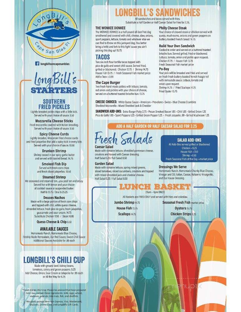 LongBill's on Cape San Blas - Port St. Joe, FL