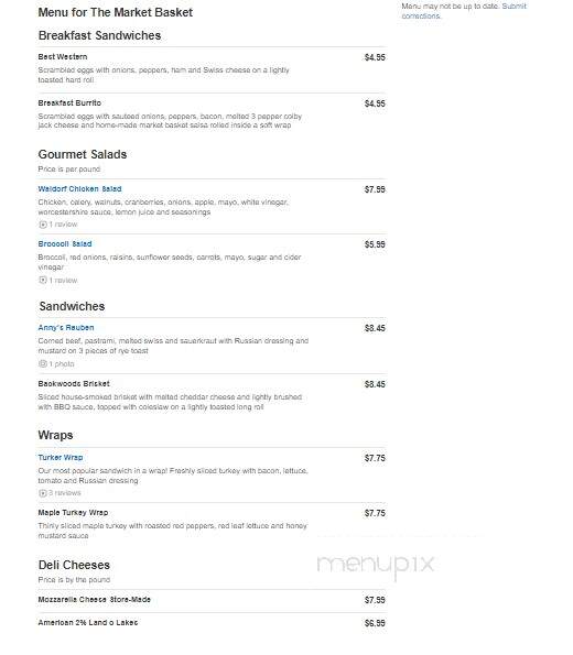 Market Basket - Franklin Lakes, NJ menu_pic