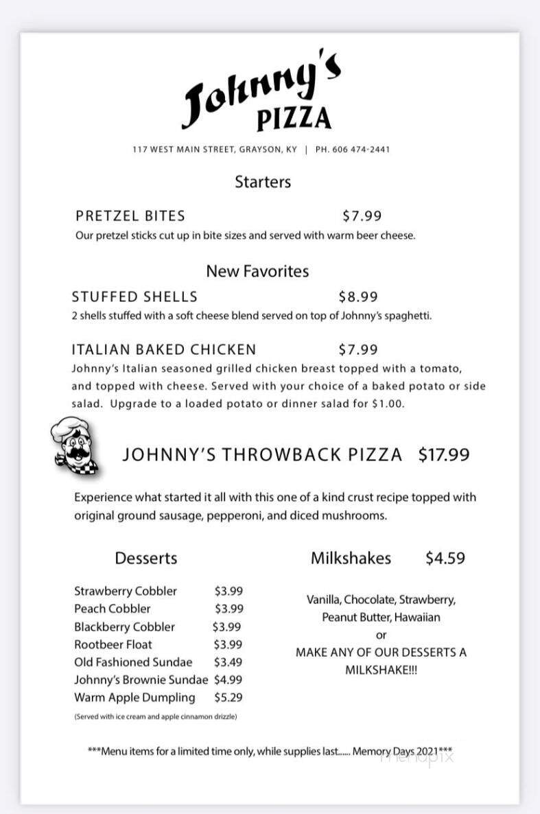 Johnny's Pizza - Grayson, KY
