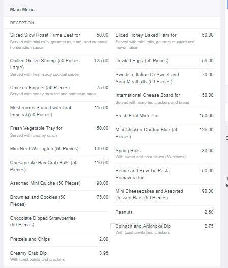 Hits At The Park - Norfolk, VA menu_pic