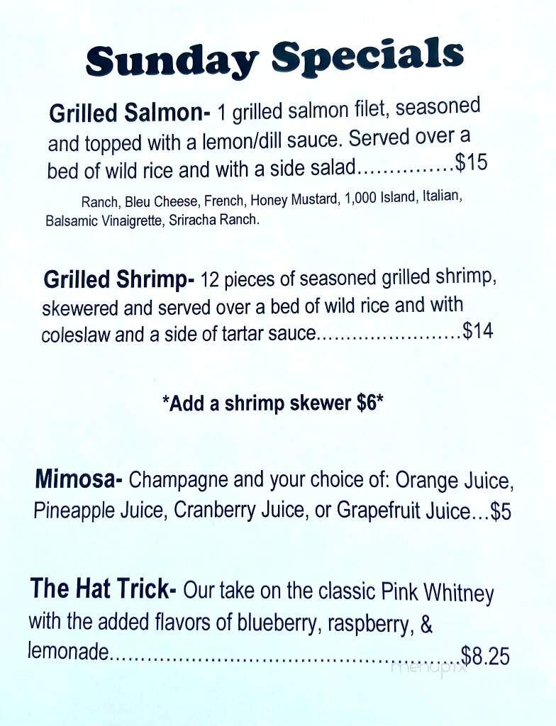 Bubba's Brew - Maynardville, TN menu_pic