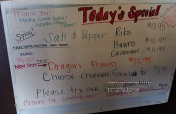 Golden Dragon Restaurant - Woodland, CA menu_pic