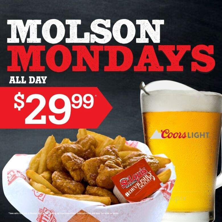 St. Louis Bar & Grill - Milton, ON menu_pic