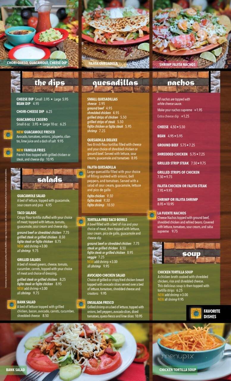 La Fuente - Mount Vernon, IL menu_pic
