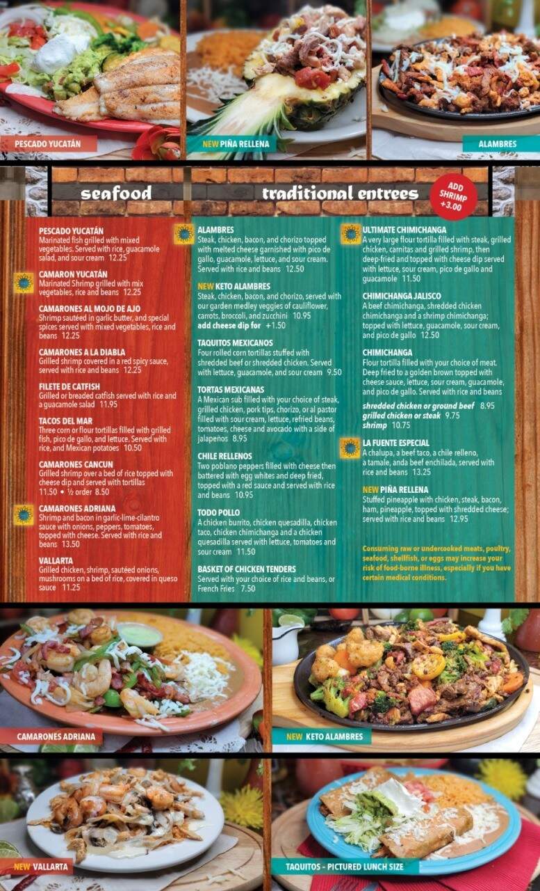 La Fuente - Mount Vernon, IL menu_pic
