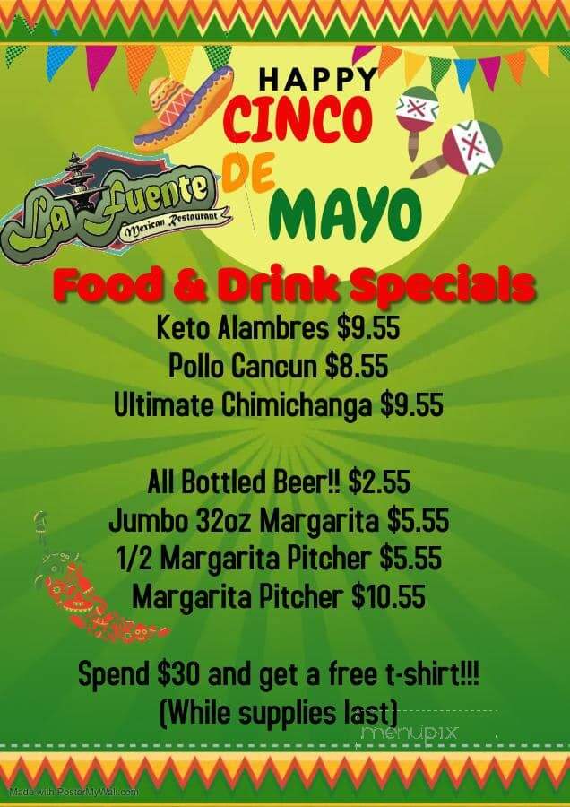 La Fuente - Mount Vernon, IL menu_pic