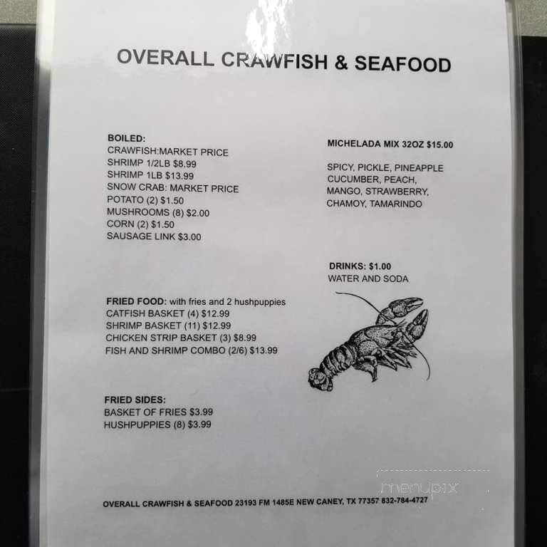Overall Crawfish and Seafood - New Caney, TX