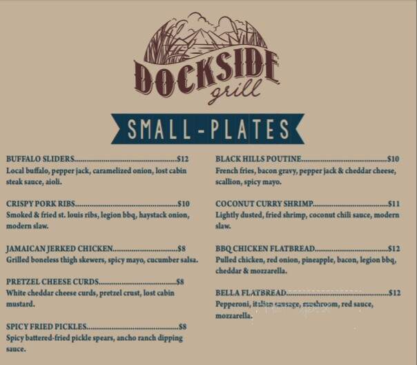 Blue Bell Lodge at Custer State Park Resort - Custer, SD menu_pic