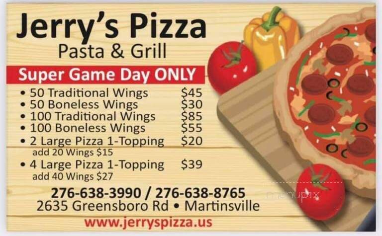 Jerry's Pizza - Martinsville, VA