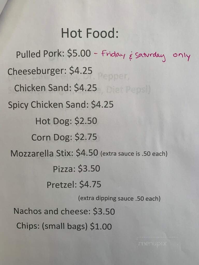 Mooey's Ice Cream - Middlebury, IN menu_pic