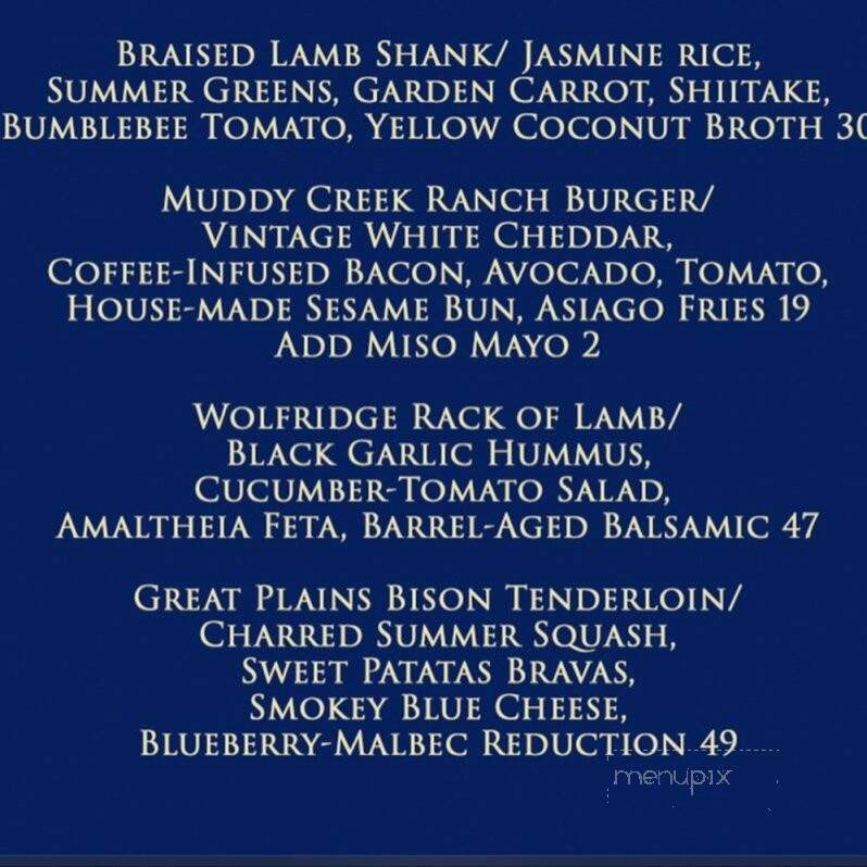 Yellowstone Valley Grill - Livingston, MT menu_pic