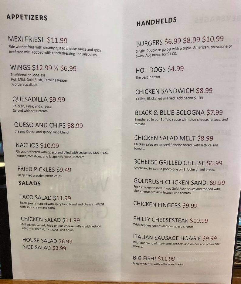 River Town Grill - Marietta, OH menu_pic