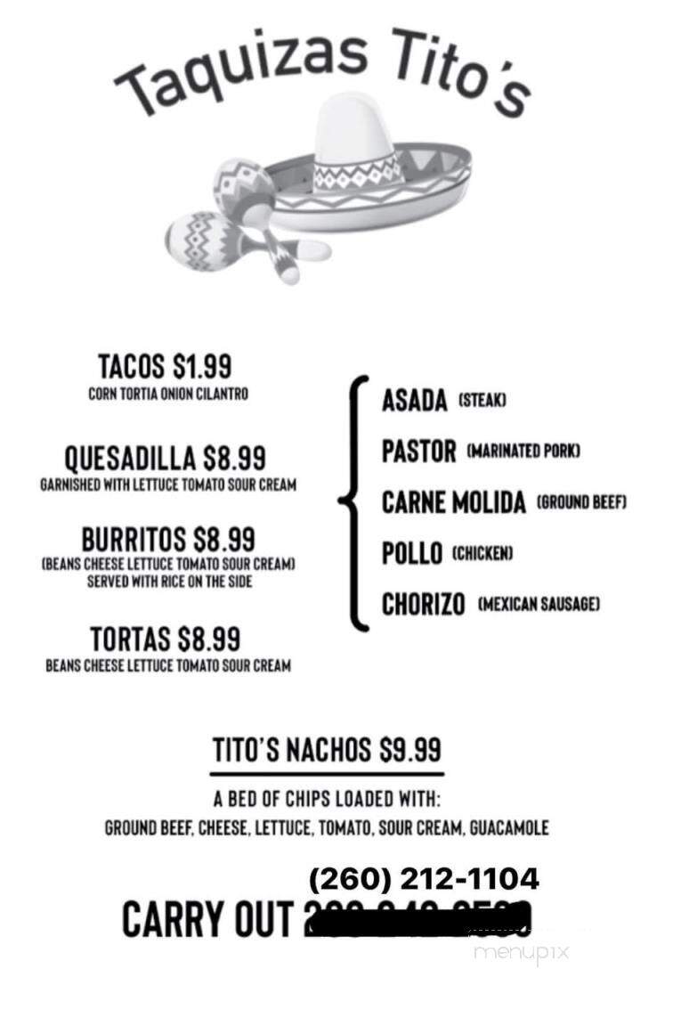 Rancho Viejo - Churubusco, IN menu_pic