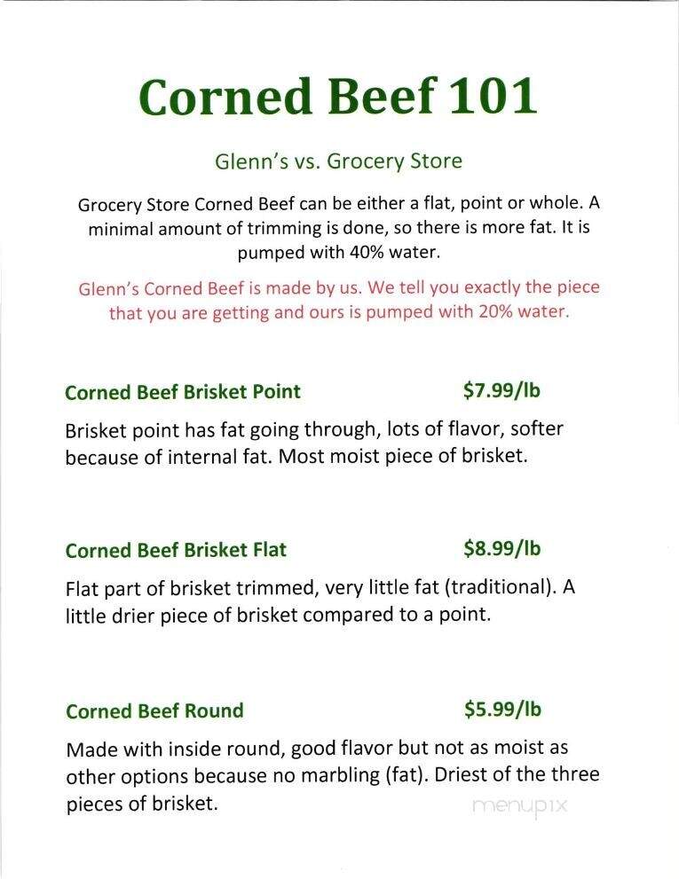 Glenn's Market & Catering - Watertown, WI menu_pic
