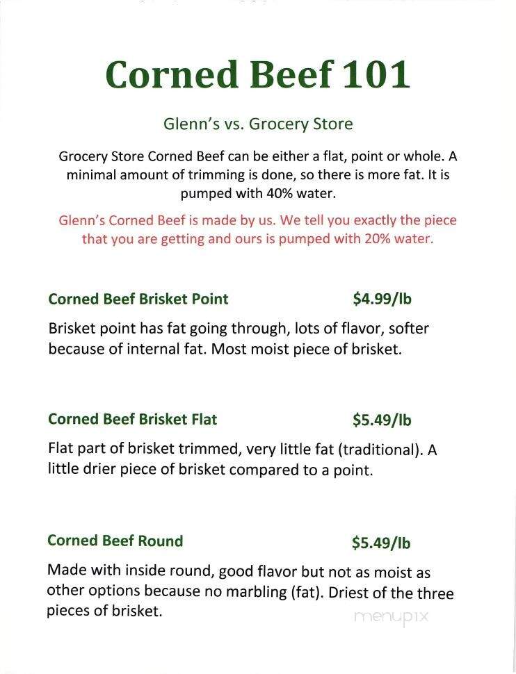 Glenn's Market & Catering - Watertown, WI menu_pic