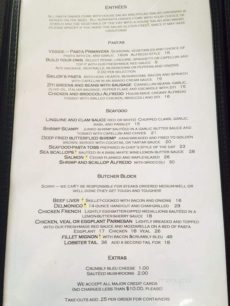 Top of the Lake - Penn Yan, NY menu_pic