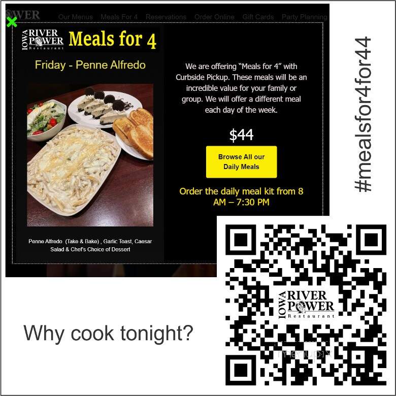 Iowa River Power Co Restaurant - Coralville, IA menu_pic