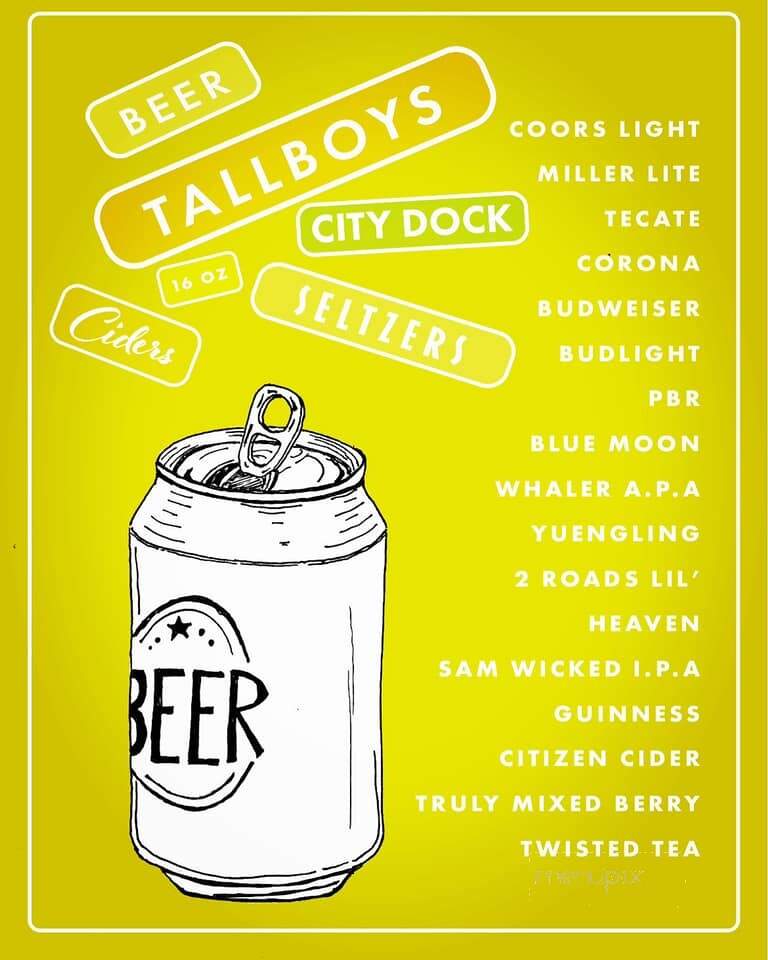 City Dock Restaurant - Oyster Bar - New London, CT menu_pic