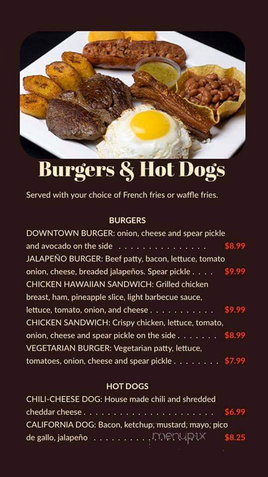 Downtown Restaurant - Archbold, OH menu_pic