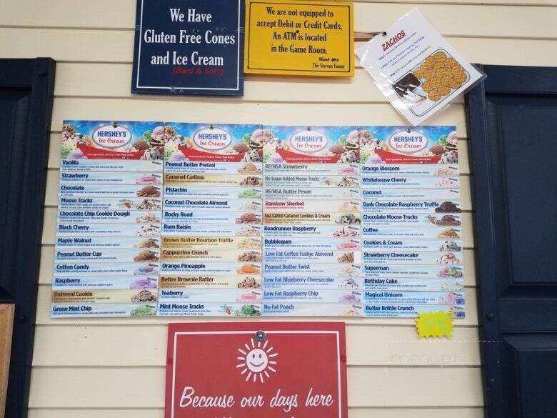 Zem's Ice Cream & Mini Golf - Canastota, NY menu_pic