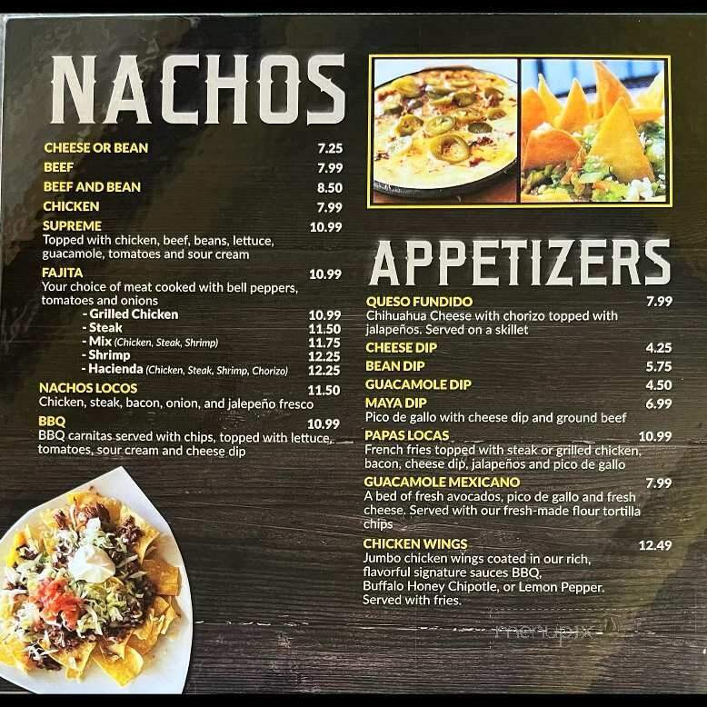 La Hacienda - Boonville, MO menu_pic