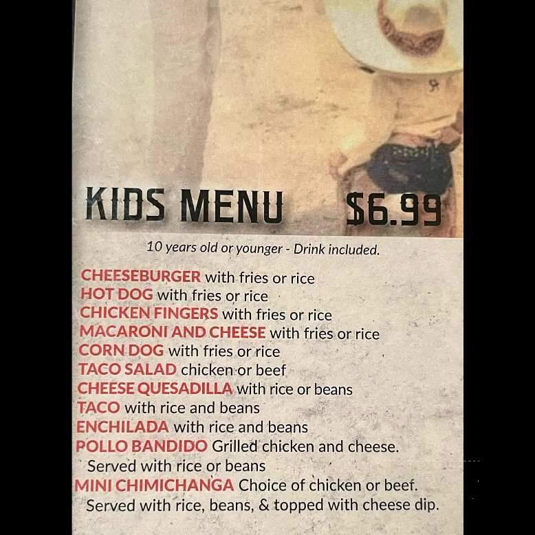 La Hacienda - Boonville, MO menu_pic