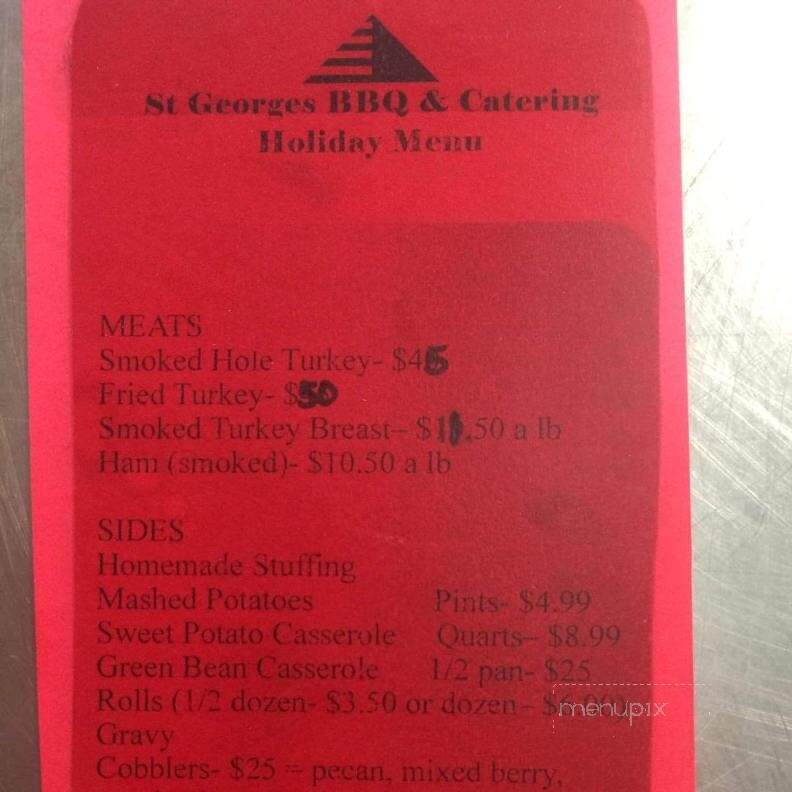 St George's BBQ - Springfield, MO menu_pic